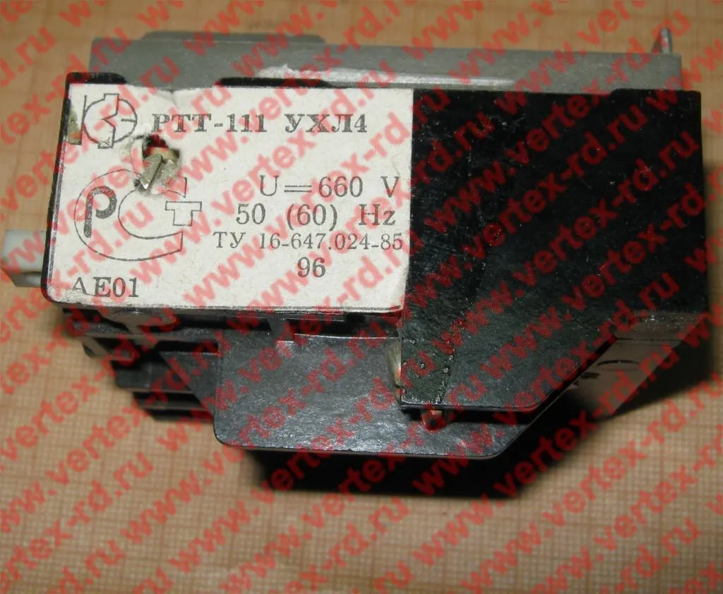 РТТ-111 УХЛ4 1,0/1,5/0,85 U-660В 50/60ГЦ реле тепловое | Цена, купить ...